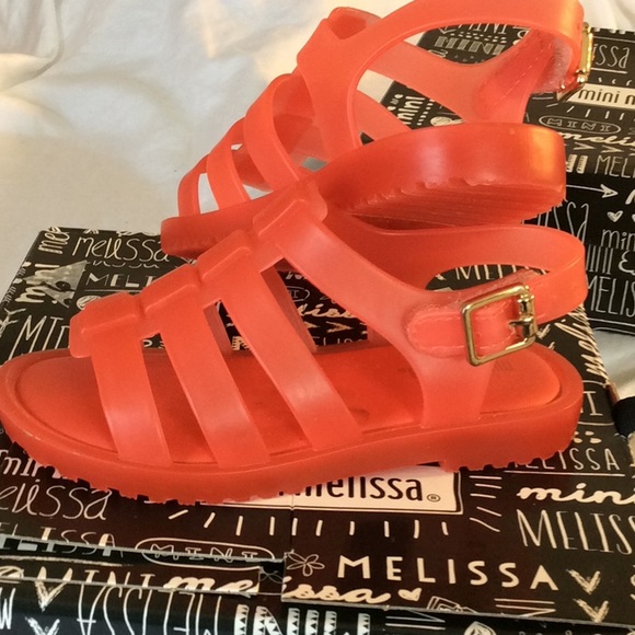 Mini Melissa red strap sandal - Picture 2 of 2